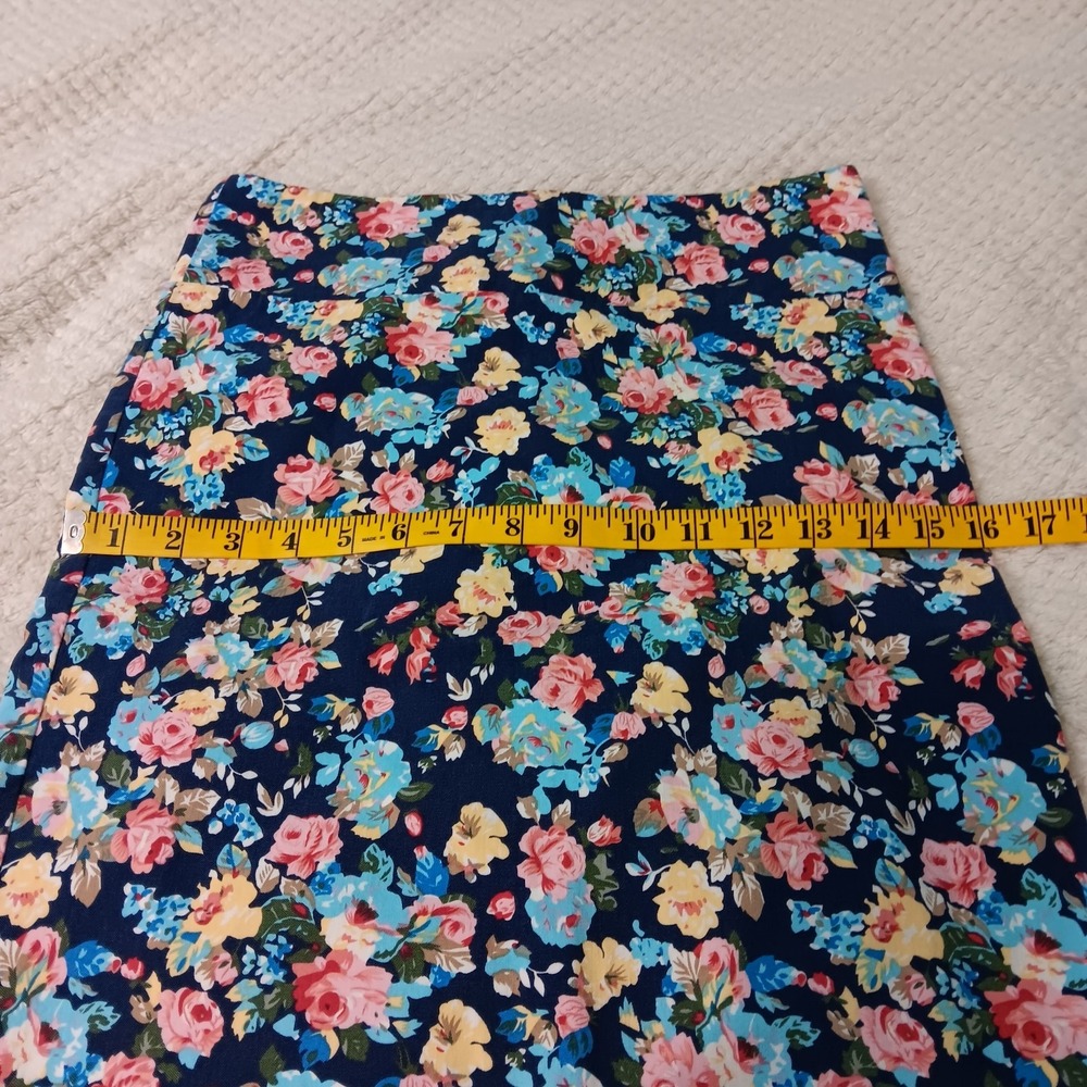 Margaret M  Floral Print Pull‎ on Stretch Bodycon Pencil Skirt Small Corpcore - Picture 6 of 7